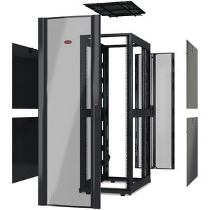 APC by Schneider Electric NetShelter SX 48U 600mm Wide x 1200mm Deep Enclosure Without Doors Black - PEGASUSS 