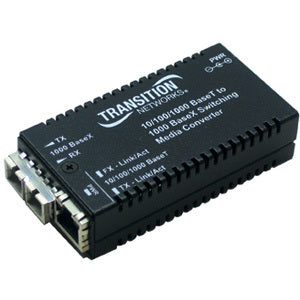Transition Networks 10/100/1000BaseTX to 1000BaseLX Media Convertor - PEGASUSS 