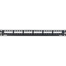 Panduit 24-Port All Metal Modular Patch Panel with Strain Relief Bar, 1 RU - PEGASUSS 