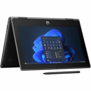 HP Pro x360 Fortis G11 11.6" Touchscreen Rugged Convertible 2 in 1 Notebook - HD - Intel N-Series N100 - 8 GB - 256 GB SSD - PEGASUSS 