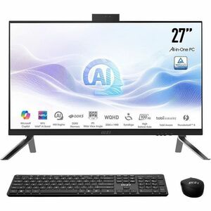 MSI Modern AM273Q AI MODERN AM273Q AI 1UM-039US All-in-One Computer - Intel Core Ultra 5 125H - 16 GB - 1 TB SSD - 27" QHD - Desktop - Black - PEGASUSS 