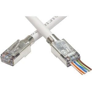 Platinum Tools Shielded EZ-RJ45 for CAT5e & CAT6 with External Ground - PEGASUSS 