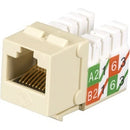 Black Box 25-PK Ivory Unshielded CAT6 Keystone Jack, 110 Punchdown, TAA - PEGASUSS 
