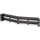 Ortronics Category 6 TechChoice 48 Port Angled Patch Panel Black 1RU - PEGASUSS 