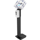 CTA Digital Premium Locking Sanitizing Station Stand (Black) - PEGASUSS 