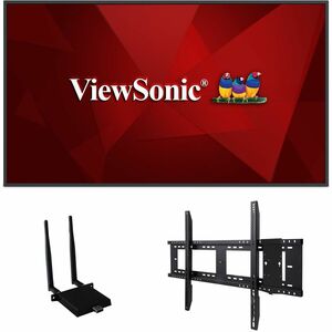 ViewSonic Commercial Display CDE4330-E1 - 4K, Integrated Software, WiFi Adapter and Fixed Wall Mount - 450 cd/m2 - 43" - PEGASUSS 
