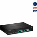 TRENDnet 8-Port Gigabit Full Power Poe+ Switch; 8 x Gigabit PoE+ Ports; 240W Power Budget; 16Gbps Switching Capacity; Rack Mountable; Ethernet Network Switch; Metal; Lifetime Protection; TPE-TG80F - PEGASUSS 