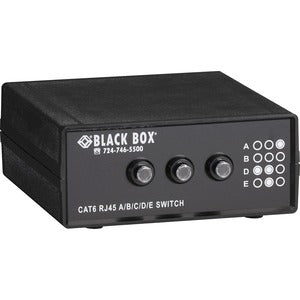 Black Box 4-to-1 CAT6 10-GbE Manual Switch (ABCD) - PEGASUSS 