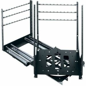 Middle Atlantic SRSR Series 14RU Slide Out Rotating Rack Rail System - Flat Black Powder Coat