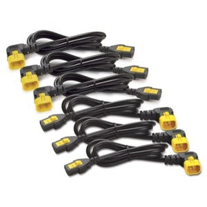 APC by Schneider Electric Power Cord Kit (6 EA), Locking, C13 to C14 (90 Degree), 1.8m - PEGASUSS 