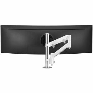Atdec Desk Mount for Monitor, Display, Curved Screen Display, All-in-One Computer, Flat Panel Display - White - Landscape/Portrait - PEGASUSS 