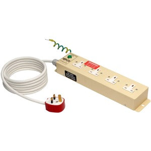 Tripp Lite by Eaton Safe-IT UK BS-1363 Medical-Grade Power Strip with 4 UK Outlets, 3 m Cord - PEGASUSS 