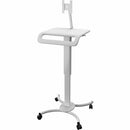 CTA Digital Height-Adjustable Rolling Medical Workstation Cart with VESA Plate - PEGASUSS 