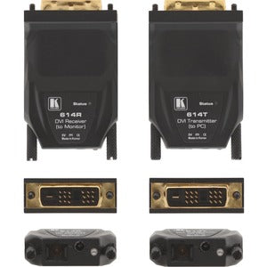 Kramer 614R/T Single-Fiber Detachable DVI Optical Transmitter & Receiver - PEGASUSS 