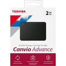 Toshiba Canvio Advance HDTCA20XK3AA 2 TB Portable Hard Drive - External - Black - PEGASUSS 
