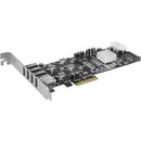 Vantec Quad Chip 4-Port Dedicated 5Gbps USB 3.0 PCIe Host Card - PEGASUSS 