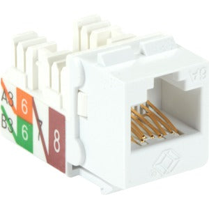 Black Box GigaTrue 2 CAT6A Keystone Jack - Unshielded, RJ45, White, 25-Pack - PEGASUSS 