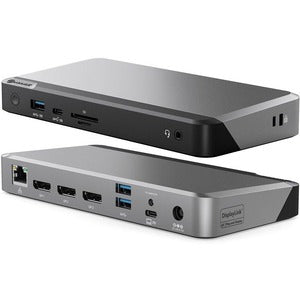 Alogic Universal Dock Triple Display Screen 4K docking station with 100W power delivery PD DP Alt Mode USB-C and USB-A devices - PEGASUSS 