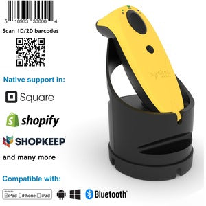 Socket Mobile SocketScan&reg; S740, Universal Barcode Scanner, Yellow & Black Dock - PEGASUSS 