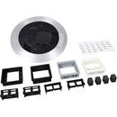 Wiremold AV3 Poke-Thru Finish Flange And Slide Holder - All Aluminum Colored - PEGASUSS 