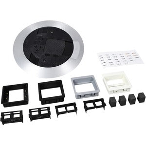 Wiremold AV3 Poke-Thru Finish Flange And Slide Holder - All Aluminum Colored - PEGASUSS 