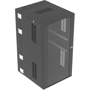 Panduit Wall Mount Cabinet, 26RU, 30" Depth, Windowed Door, Black - PEGASUSS 