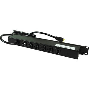 Wiremold Rack Mount 120V/20A/6 Rear O/L /6' Cord - PEGASUSS 