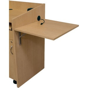 Middle Atlantic L2 Series Flip Up Shelf, 21" W, Grained Dark Cherry Melamine
