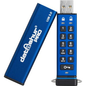 iStorage datAshur PRO 128 GB | Secure Flash Drive | FIPS 140-2 Level 3 Certified | Password protected | Dust/Water Resistant | IS-FL-DA3-256-128 - PEGASUSS 