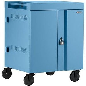 Bretford CUBE Cart AC for Up to 16 Devices w/Back Panel, Sky Paint - PEGASUSS 