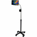 CTA Digital Compact Security Gooseneck Floor Stand for iPad (Gen. 5-6), iPad Pro 9.7, and iPad Air (Gen. 1-2) - PEGASUSS 