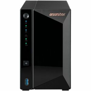 Asustor Drivestor 2 Pro Gen2 AS3302T v2, 2 Bay NAS Enclosure Network Storage, 1.7GHz Quad-Core, 2.5GbE Port, 2GB RAM DDR4, Network Attached Storage for Cloud Storage (Diskless) - PEGASUSS 
