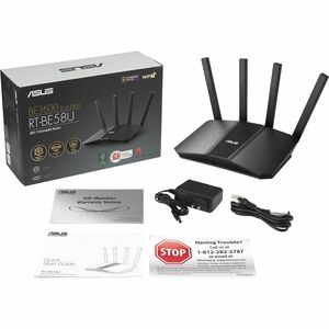 Asus RT-BE58U Wi-Fi 7 IEEE 802.11 a/b/g/n/ac/ax/be Ethernet Wireless Router - PEGASUSS 
