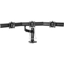 Chief Kontour 3x1 Triple Display Desk Mount - For Displays 10-24" - Black - PEGASUSS 