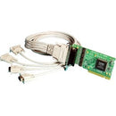 Brainboxes 4 Port RS232 Low Profile PCI Serial Port Card DB9 - PEGASUSS 
