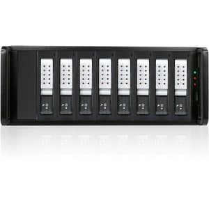 RAIDage JAGE480HDSL-DE Drive Enclosure 12Gb/s SAS, SATA/600 - Mini-SAS HD Host Interface - 4U Rack-mountable - Black, Silver