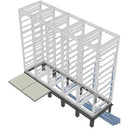 Middle Atlantic 3 Bay Riser Base for 48 Inch Deep for SNE Racks, 24 Inches Wide Racks - PEGASUSS 