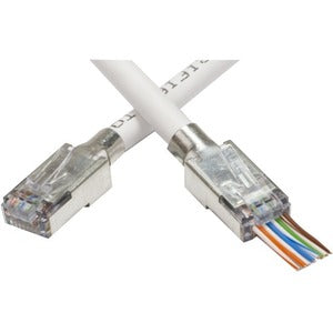 Platinum Tools Shielded EZ-RJ45 for CAT5e & CAT6 with External Ground - PEGASUSS 