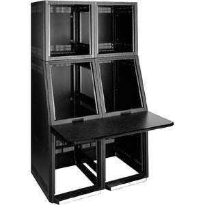 Middle Atlantic 2 Bay Work Surface - Straight, Black T-mold Edge - PEGASUSS 