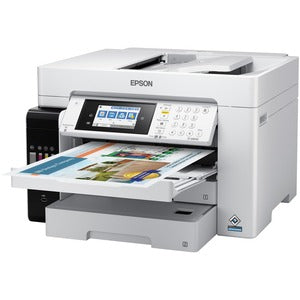 Epson WorkForce ST-C8090 Inkjet Multifunction Printer-Color-Copier/Fax/Scanner-4800x1200 dpi Print-Automatic Duplex Print-66000 Pages-550 sheets Input-Color Flatbed Scanner-1200 dpi Optical Scan-Color Fax-Wireless LAN-Epson Connect-Mopria - PEGASUSS 