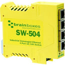 Brainboxes SW-504 Industrial Unmanaged Ethernet Switch 4 Ports - PEGASUSS 