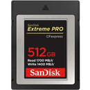 SanDisk Extreme PRO 512 GB CFexpress Card Type B - 1 Pack - PEGASUSS 