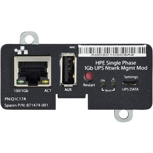HPE Single Phase 1Gb UPS Network Management Module - PEGASUSS 