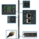 Eaton 5.5kW Single-Phase Switched PDU, Outlet Monitoring, 208/230V Outlets (20 C13 & 4 C19), 0U, LX Interface, TAA - PEGASUSS 