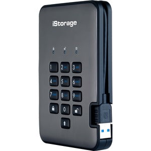 iStorage diskAshur PRO2 SSD 128 GB Secure Solid State Drive | FIPS Level 3 | Password Protected | Dust/Water-resistant. IS-DAP2-256-SSD-128-C-X - PEGASUSS 
