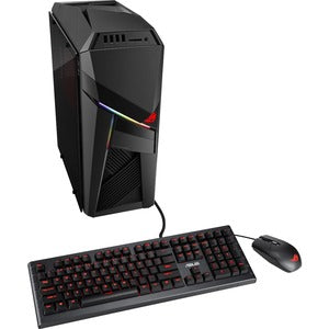 Asus ROG Strix GL12 GL12CX-XB981 Gaming Desktop Computer - Intel Core i9 9th Gen i9-9900K - 32 GB - 1 TB SSD - Tower - Iron Gray - PEGASUSS 