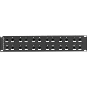 Black Box CAT6 Surge-Protected Patch Panel - 2U, 24-Port - PEGASUSS 