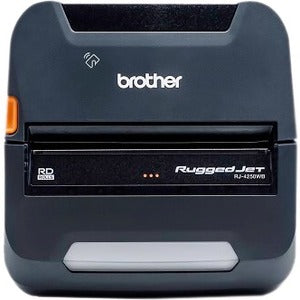 Brother RuggedJet RJ4250WBL Mobile Direct Thermal Printer - Monochrome - Portable - Label/Receipt Print - USB - Bluetooth - Wireless LAN - Near Field Communication (NFC) - Battery Included - PEGASUSS 