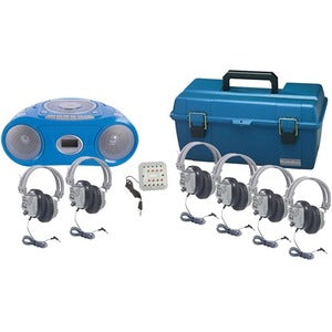 HamiltonBuhl 6 Person Val-U-Pack Bluetooth&reg; Boombox Listening Centers - PEGASUSS 
