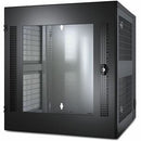 APC NetShelter 13U Wallmount Rack Cabinet Glass Door Double Hinged Server Depth - PEGASUSS 